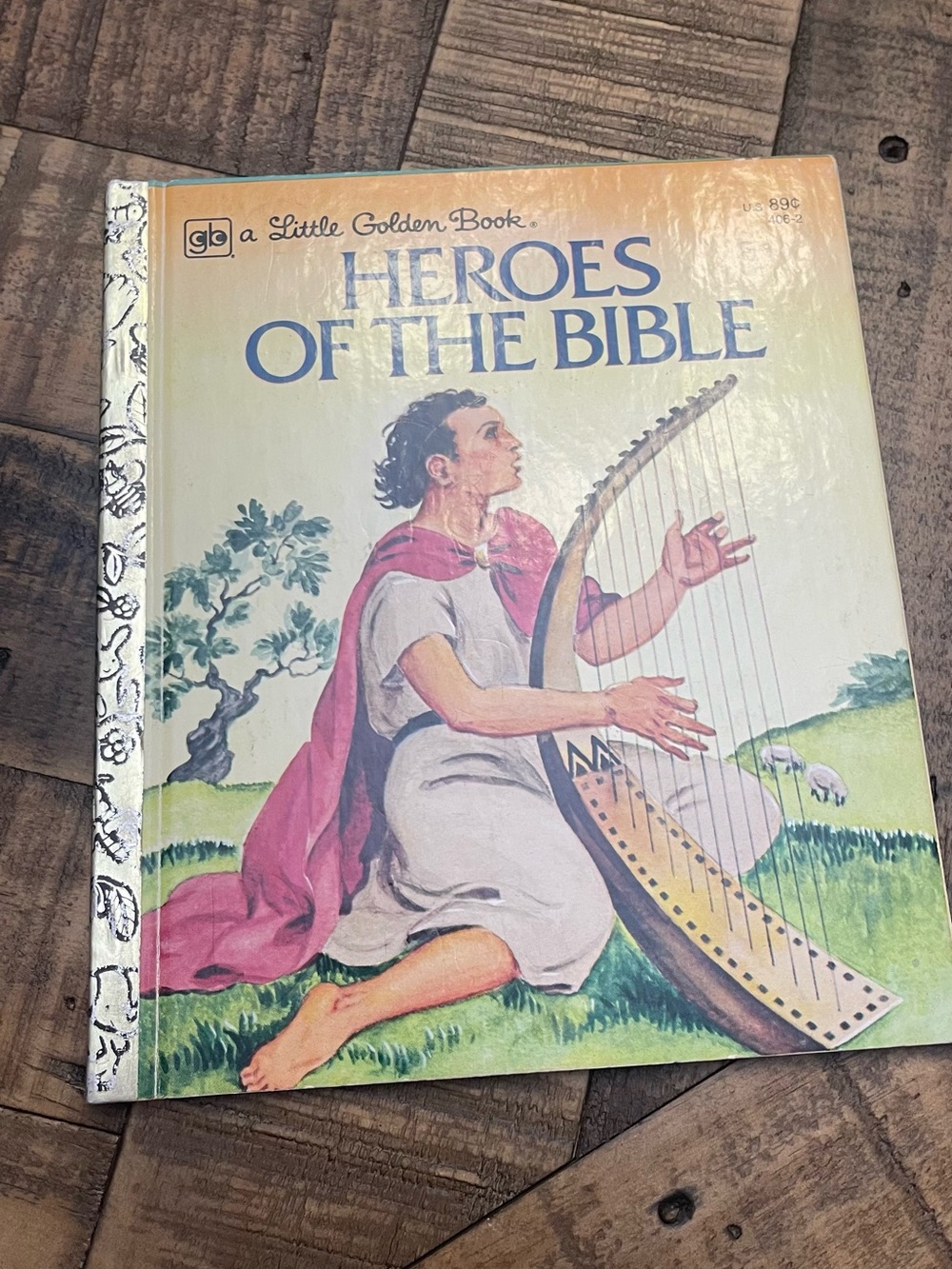 vintage Heroes of the Bible Little Golden Book by Jane Werner Watson.